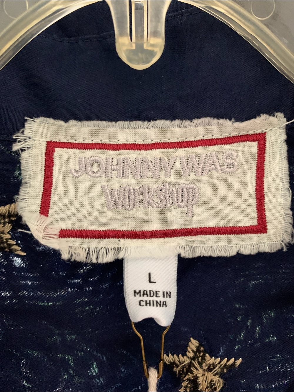 Johnny Was Navy Embroidered Floral Dress - Picture 5 of 8